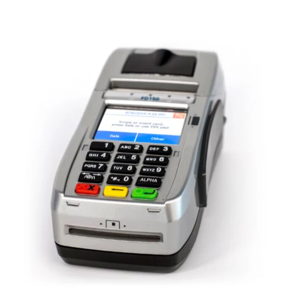 Traditional keypad credit card terminal